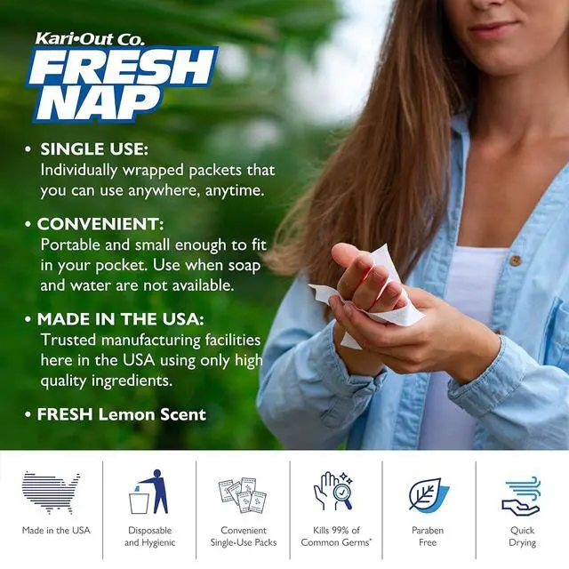 Alt view image 2 of 7 - Fresh Nap Lemon Moist Towelette - 100 Count