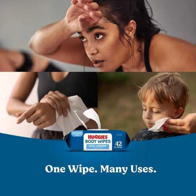 Alt view image 2 of 7 - Extra Large Unscented Wipes, 1 Flip-Top Pack, 42 Count