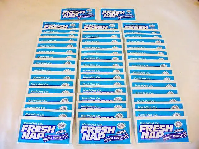 Alt view image 3 of 3 - Moist Wet Wipe Wet Nap Towelette/Xtra Large 8 X 10 / Lemon Scent / 50 Count Pack