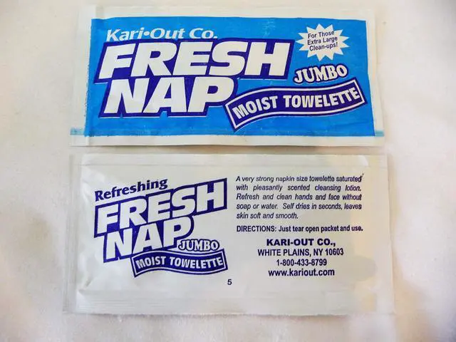 Alt view image 2 of 3 - Moist Wet Wipe Wet Nap Towelette/Xtra Large 8 X 10 / Lemon Scent / 50 Count Pack