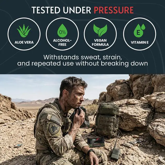 Alt view image 5 of 7 - Black Unscented Camouflage Wet Wipes - Combat Wipes COMMANDO - Thick, Biodegradable, Heavy Duty Cleansing Cloths for Camping, Military, Hunting & Backpacking w/Aloe & Vitamin E (1 Pack, 25 wipes).