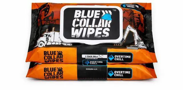 Main image of Flushable Adult Wet Wipes - Biodegradable, Sewer & Septic Safe - Overtime Chill Scent - 96 Total Wipes (2 Resealable Packs of 48)