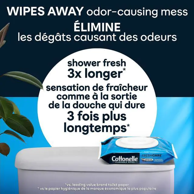 Alt view image 3 of 7 - Cottonelle Flushable Wet Wipes for Adults, 1 Flip-Top Pack, 42 Wipes, Alcohol-Free, Plastic Free