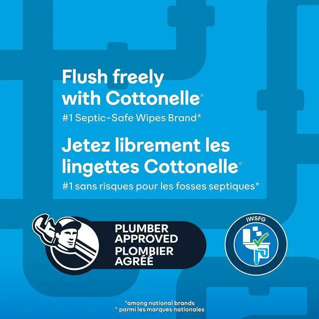 Alt view image 6 of 7 - Cottonelle Flushable Wet Wipes for Adults, 1 Flip-Top Pack, 42 Wipes, Alcohol-Free, Plastic Free