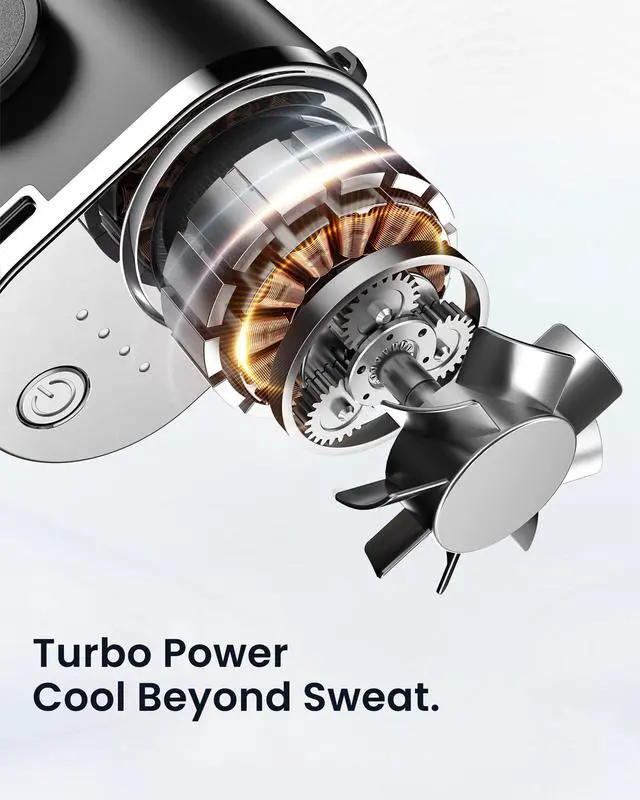 Alt view image 6 of 7 - Waist Clip Fan, 18000RPM Portable Belt with 4 Speeds, 4000mAh Battery, 0.34LBS, Max 12H Use, Type-C Charging, Rechargeable Cooling Design for Under-Shirt & Outdoor Travel