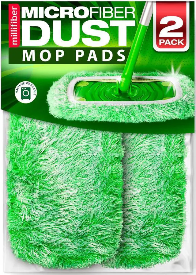 Main image of Heavy Duty Duster Refills for Swiffer Sweeper Mop (2 Pack) - Reusable Dry Sweeping Pads (Mop is Not Included)