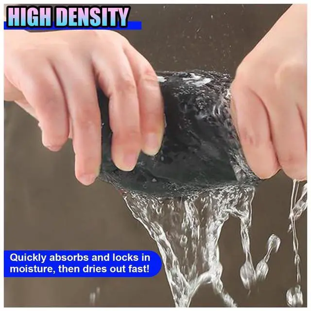 Alt view image 5 of 7 - Thickened Magic Car Cleaning Cloth, Non-Streak & Lint Reusable Automotive Window Cleaning Rag, Strong Water Absorbent Microfiber Vehicle Washing Towel for Mirror, Glass, Kitchen(5PCS)