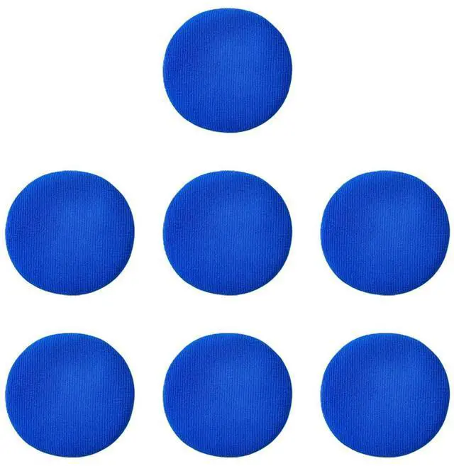 Main image of 7PCS Car Care Microfiber Cloths, Windshield Cleaner Microfiber Pad Replacement, Interior Auto Window Cleaner Washing Bonnets, Reusable Glass Washing Pads Cover Kit Fit for 5" Plate (Blue)