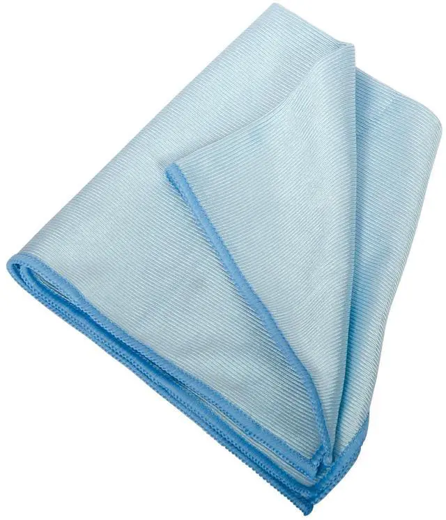 Main image of Microfiber Glass Cleaning and Polishing Cloth, Blue, Lint Free, 15.7 x 15.7 Inch, for Windows, Glasses, Windshields, Mirrors, Stainless Steel, 1 Pack (1, Blue, Large)