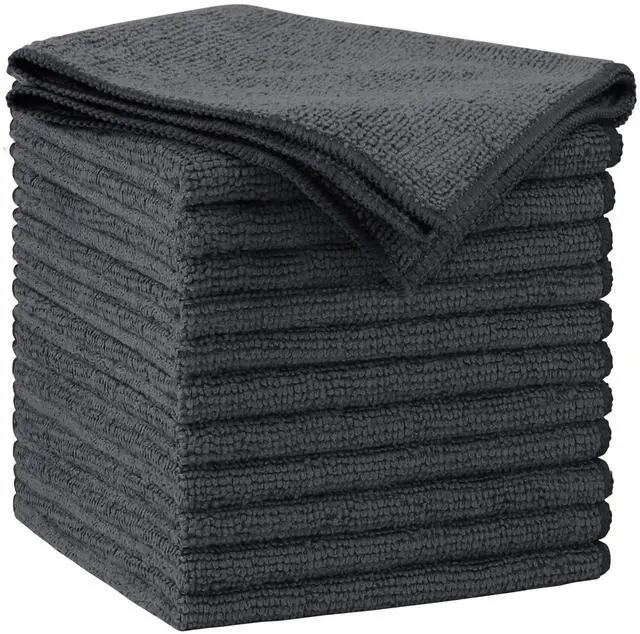 Main image of Microfiber Cleaning Cloth Grey 12PK, Microfiber Towels for Cars, Premium Car Cloths, Dusting Cloth Lint Free Cleaning Rags for SUVs, House, Kitchen, Window, Workshops,11.5×11.5"