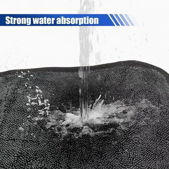 Alt view image 5 of 6 - Microfiber Car Drying Towel, 16" x 16" Ultra Absorbent Cleaning Cloth with Twisted-Loop Design - Microfiber Towel for Car Detailing/Household, Without Streaks or Scratches(3PCS)