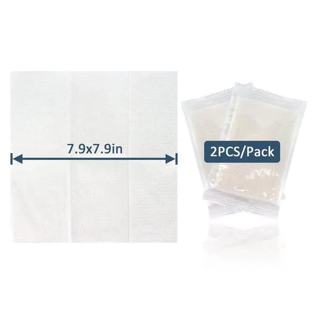 Alt view image 2 of 7 - Individual Wrapped Disposable Face Towel - 50PCS (25 PK) Clean Dry Wipes Lint Free Face Towelettes Facial Washcloths Salon Makeup Cleansing Towels for Travel Camping Facial Make up Removal