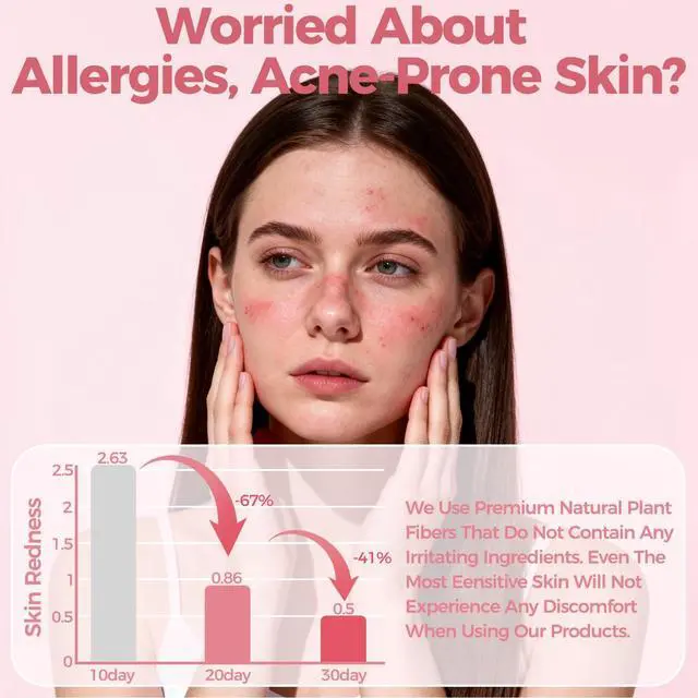Alt view image 3 of 7 - Disposable Face Towels, Thick &Soft Face Towelettes Disposable,Lint-Free And Odor-Free Dry Faces Wipes,Suitable For Daily Care Of Sensitive Skin,Facial Cleansing,And Makeup Removal(50 Count)