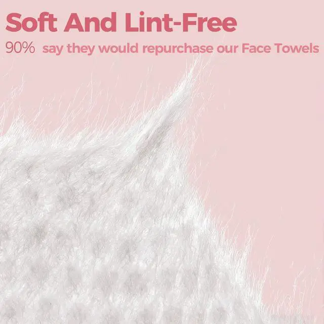 Alt view image 7 of 7 - Disposable Face Towels, Thick &Soft Face Towelettes Disposable,Lint-Free And Odor-Free Dry Faces Wipes,Suitable For Daily Care Of Sensitive Skin,Facial Cleansing,And Makeup Removal(50 Count)