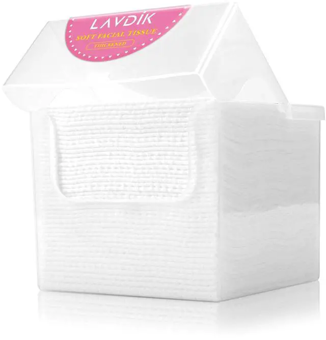 Main image of Disposable Fast Dry Wipes, Daily Face Towel, Facial Washcloth, Makeup Remover, Cleansing Towelettes, Ultra Soft, 40 Ct,1 reusable plastic box