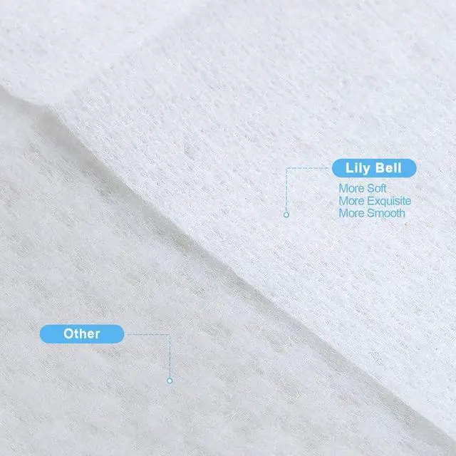 Alt view image 7 of 7 - Soft Dry Wipes Cottons Tissue Disposable Face Towel (110 Count) 100% Cotton Wipes Cotton Facial Tissues for Sensitive Skin Facial Towels Disposable, Lint-Free, Dry and Wet Use