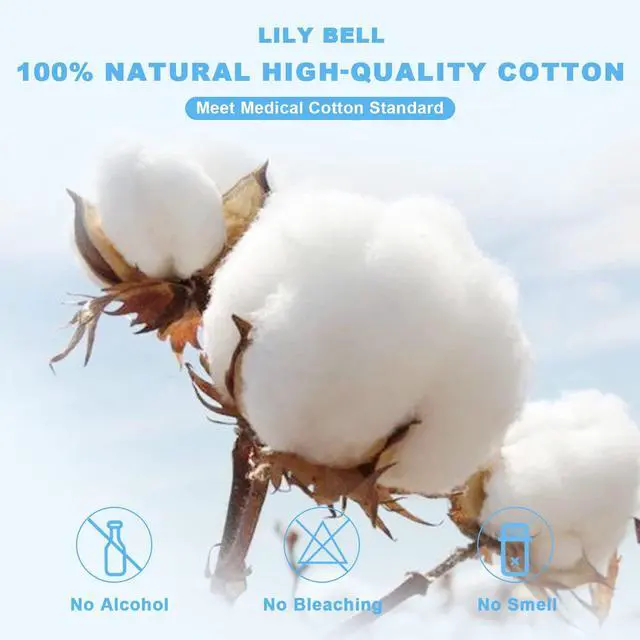 Alt view image 2 of 7 - Soft Dry Wipes Cottons Tissue Disposable Face Towel (110 Count) 100% Cotton Wipes Cotton Facial Tissues for Sensitive Skin Facial Towels Disposable, Lint-Free, Dry and Wet Use