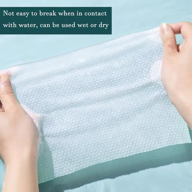 Alt view image 5 of 7 - Disposable Cotton Face Towels 100 Count - Soft Towelettes for Makeup Removal, Cleansing & Skin Care, Facial Wipes