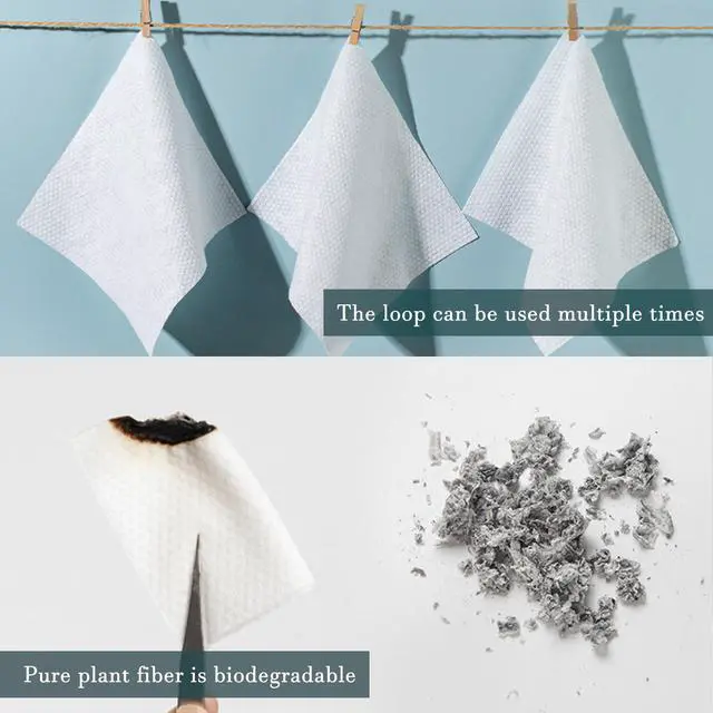 Alt view image 6 of 7 - Disposable Cotton Face Towels 100 Count - Soft Towelettes for Makeup Removal, Cleansing & Skin Care, Facial Wipes