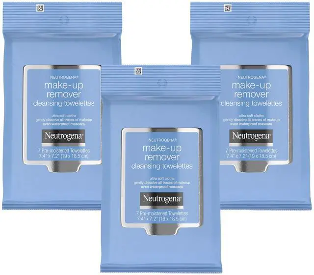 Main image of Make-Up Remover Cleansing Towelettes, 7 Count, Packaging May Vary (Pack of 3)