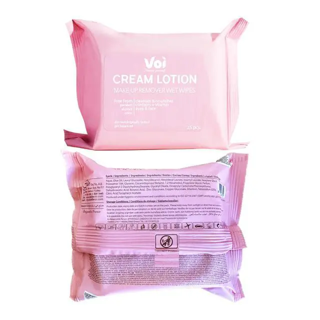 Alt view image 6 of 6 - Wipes - Ultra Soft Tissue - Facial Cleansing Wipes, For non -Alcoholic, Ultra -Soft Tissue - Harvest skin - Cotton texture, 25 pcs