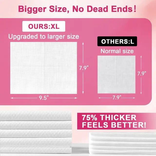 Alt view image 5 of 7 - 50 Count (Soft Pack) Disposable Travel Towels, Ultra Thick Face Towels Disposable, Clean Facial Towels for Makeup Remover, Skincare, USDA Certified 100% Biobased