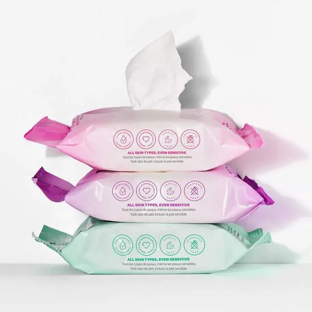 Alt view image 4 of 7 - Micellar Makeup Remover Cleansing Towelettes, Hypoallergenic, Fragrance-Free, 25 count (Packaging may vary)