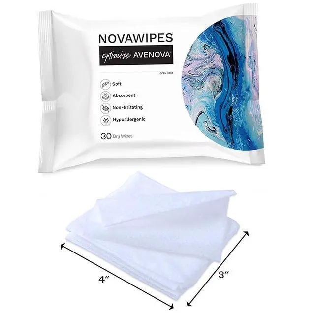 Alt view image 4 of 6 - Dry Eyelid Wipes - Non-Irritating, Durable & Absorbent Multi-Layer Eyelid Cleansing Wipes for Use with Avenova Spray, 30-Count