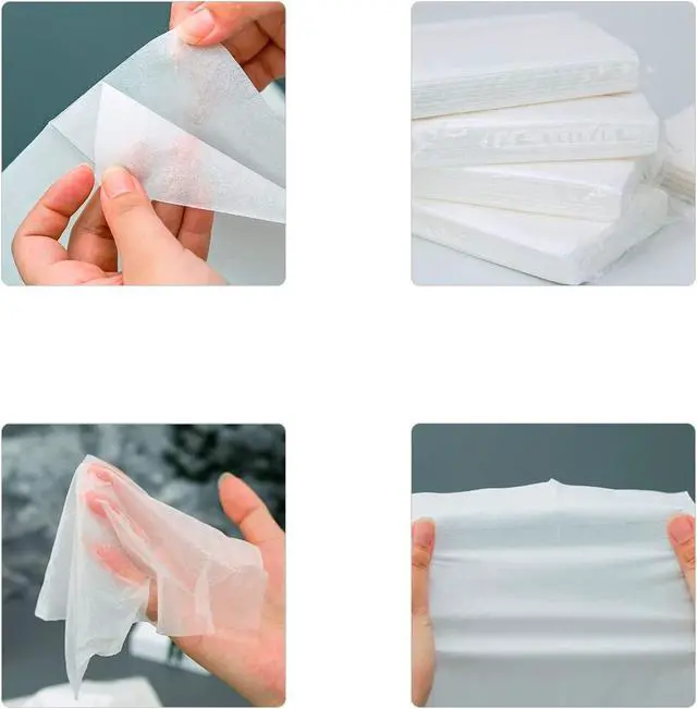 Alt view image 6 of 7 - Car Tissue Refills, Auto Travel Tissue Packs, Facial Napkin Refills for Car Visor Tissue Holder - 3-Ply 36 Sheets/Pack - 4Packs
