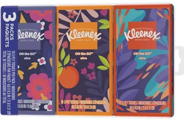 Main image of Go Pack Facial Tissue, 3 ea
