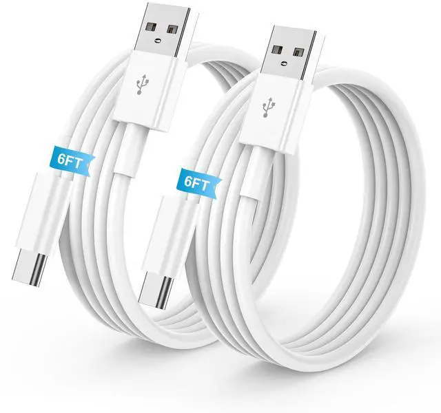 Main image of 2Pack 6FT USB to USB C Cable for iPhone 17 16 15 Charger Cord, for Apple 17 16 15 Pro/Pro Max/Plus Type C Cord, for iPad Pro 12.9/11, Air 5th/4th Gen, Car Charger Carplay Charging Cable