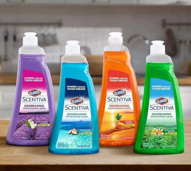 Alt view image 4 of 4 - Liquid Dish Soap, Tuscan Lavender and Jasmine Scent - Ultra-Concentrated Dishwashing Liquid That Cuts Through Grease and Food Residue, Bleach-Free, 26 Fl Oz