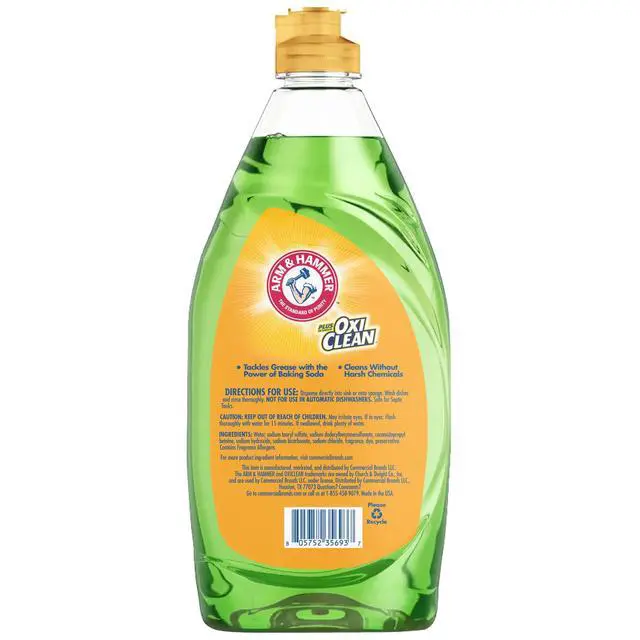 Alt view image 5 of 5 - OxiClean Dish Soap, Crisp Apple Scent, 24 oz, Powerful Grease-Cutting Liquid Dish Detergent