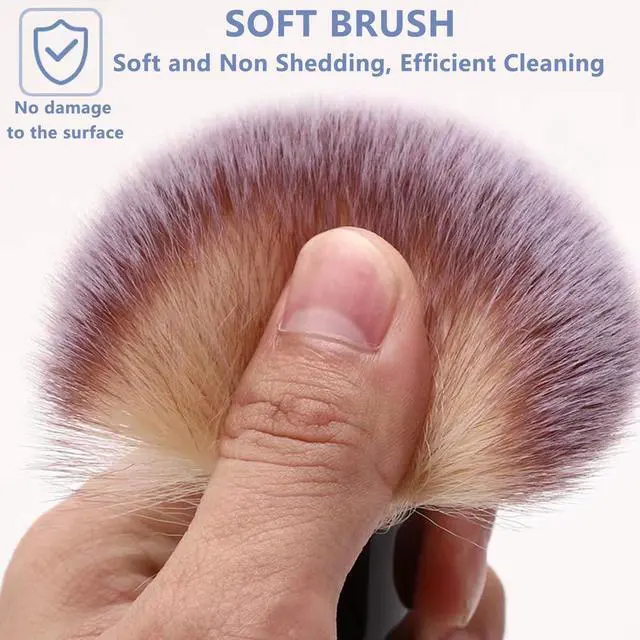 Alt view image 5 of 7 - 3 Pack Exquisite Microfiber Duster Brushes, Feather Duster,Car Interior Cleaning Brush - Cleaning Tool Efficient Dust Removal for Car Interior, Computers, Keyboards, Photo Frames, Digital Devices