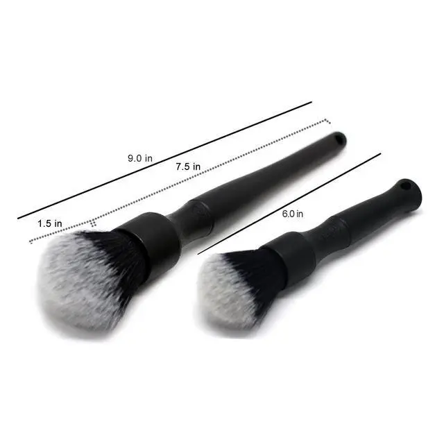 Alt view image 4 of 7 - Ultra-Soft Detailing Brush Set, Comfortable Grip and Scratch-Free Cleaning for Exterior, Interior Panels, Emblems, Badges, Gauge Cluster, Infotainment Screen