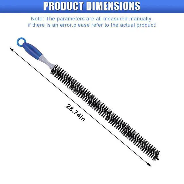 Alt view image 2 of 6 - Long Handle Car Engine Cleaning Brush, Hard Bristle Automotive Wash Brushes, Flexible Bendable Vehicle Detailing Brush for Car Radiator Dryer Vent, Engine Oil Residue (1PC)