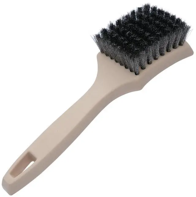 Main image of 8.5 Inch Heavy-Duty Tire Cleaning Brush - Ergonomic Steel Wire Scrub for Whitewall & Sidewall | Professional Auto Detailing Tool, Enhanced Grip for Automotive & Household Use