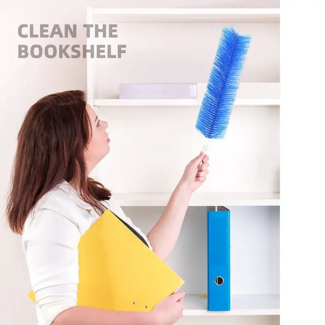 Alt view image 5 of 7 - Fan Cleaning Brush, CN1ST 2PCS Brush Reusable Removes Dirt from Fans, Air Conditioning, Home, Car Vents Curtain
