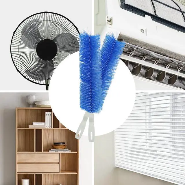 Alt view image 6 of 7 - Fan Cleaning Brush, CN1ST 2PCS Brush Reusable Removes Dirt from Fans, Air Conditioning, Home, Car Vents Curtain