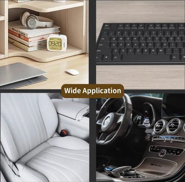 Alt view image 7 of 7 - Car Interior Cleaning Brush Set, 2PCS Soft Bristle Dust Brushes with Protective Covers for Dashboard, Air Vents, Screens & Leather Scratch-Free Auto Detailing Tool