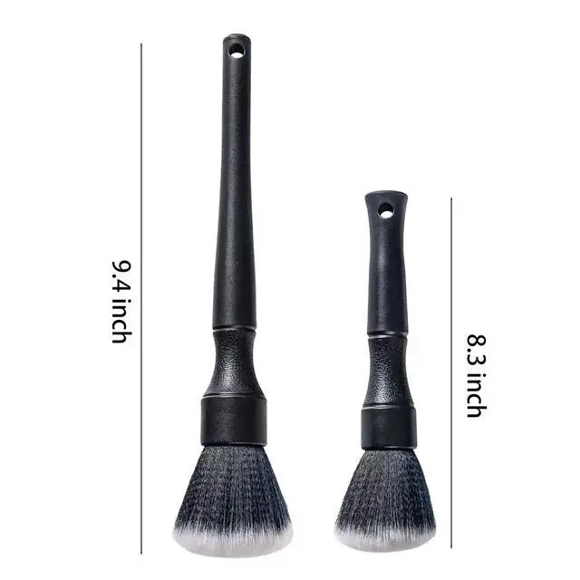Alt view image 4 of 6 - Ultra-Soft Car Detailing Brush Set, Scratch-Free Cleaning Brushes for Interior and Exterior, Air Vents, Dashboard, Wheels, Engine Bay, and Leather Surfaces