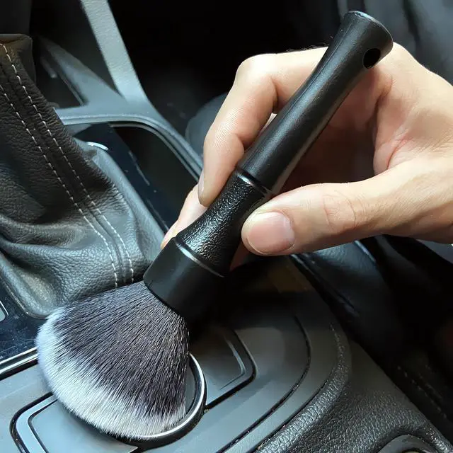 Alt view image 5 of 6 - Ultra-Soft Car Detailing Brush Set, Scratch-Free Cleaning Brushes for Interior and Exterior, Air Vents, Dashboard, Wheels, Engine Bay, and Leather Surfaces