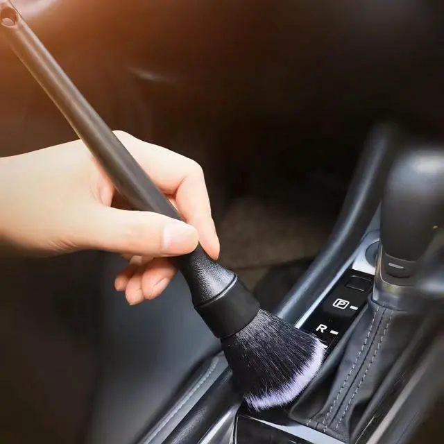 Alt view image 6 of 6 - Ultra-Soft Car Detailing Brush Set, Scratch-Free Cleaning Brushes for Interior and Exterior, Air Vents, Dashboard, Wheels, Engine Bay, and Leather Surfaces