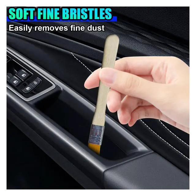 Alt view image 3 of 6 - 10PCS Car Detailing Brush Kit, Nylon Anti-Static Car Interior Cleaning Tools, Portable Crevice Cleaning Brush Auto Dusting Tool Multipurpose for Dashboard Air Vent Computer Keyboard