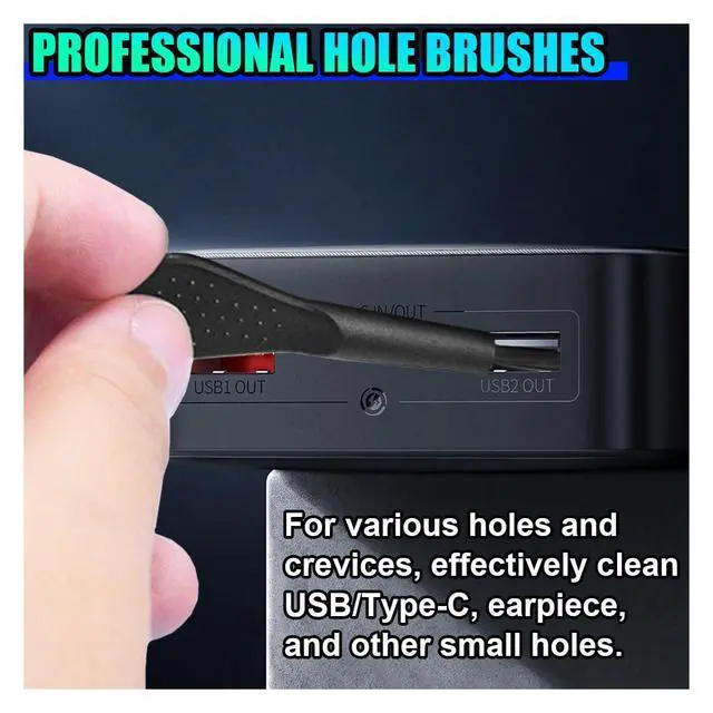 Alt view image 6 of 6 - 10PCS Car Detailing Brush Kit, Nylon Anti-Static Car Interior Cleaning Tools, Portable Crevice Cleaning Brush Auto Dusting Tool Multipurpose for Dashboard Air Vent Computer Keyboard