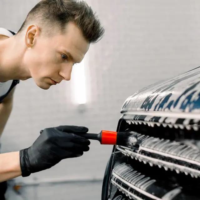Alt view image 6 of 7 - Car Detailing Brush Set, Scratch-Free Soft Bristle Brushes for Interior and Exterior Cleaning, Wheels, Air Vents, Dashboard, and Leather Surfaces, 5 Pcs