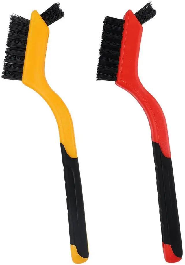 Main image of 2PCS Small Non-Scratch Nylon Bristles, Wire Brush Set for Cleaning, Car Detailing Brush Set for Cleaning in Holes, Nylons Brushes for Tight Spaces, Nylon Clean Brushes