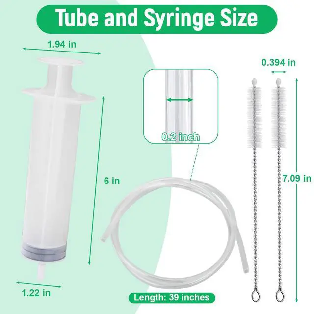 Alt view image 3 of 7 - Auto Sunroof Drain Cleaning Tool, 120 Inch Flexible Tube Cleaning Brush with Pipe Cleaning Brush, Syringe Hose, and Syringe Soft Drain Brush, Car Sunroof Drain Cleaner for Drains, Sewers, Windshields