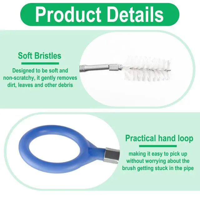 Alt view image 5 of 7 - Auto Sunroof Drain Cleaning Tool, 120 Inch Flexible Tube Cleaning Brush with Pipe Cleaning Brush, Syringe Hose, and Syringe Soft Drain Brush, Car Sunroof Drain Cleaner for Drains, Sewers, Windshields