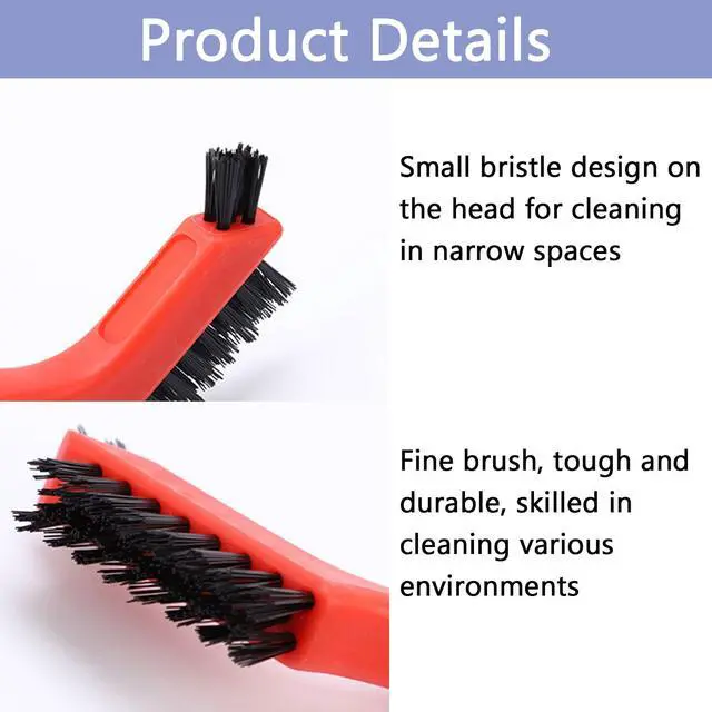 Alt view image 4 of 7 - Nylon Cleaning Brushes with Ergonomic Handle for Tight Spaces, Auto Detailing Brush Set for Cleaning Dust in Holes(3 Pack)